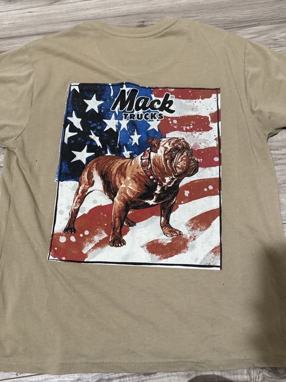 Mack Trucks Road Trip T-Shirt Graphic Tee Brown Large